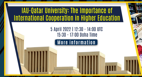 Webinar: 'IAU - Qatar University: The Importance of International Cooperation in Higher Education'